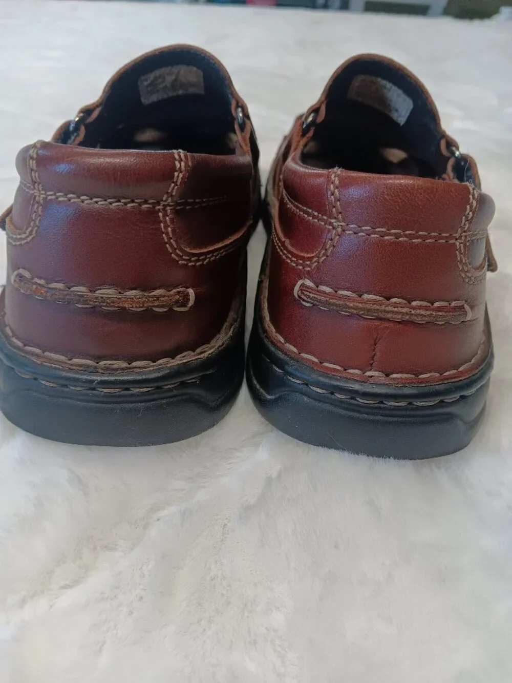 Nunn Bush Leather Fisherman Sandals Size 6